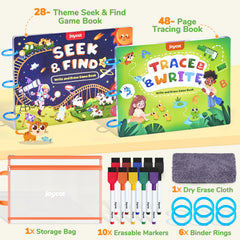 JoyCat seek and find game book promoting focus and observation