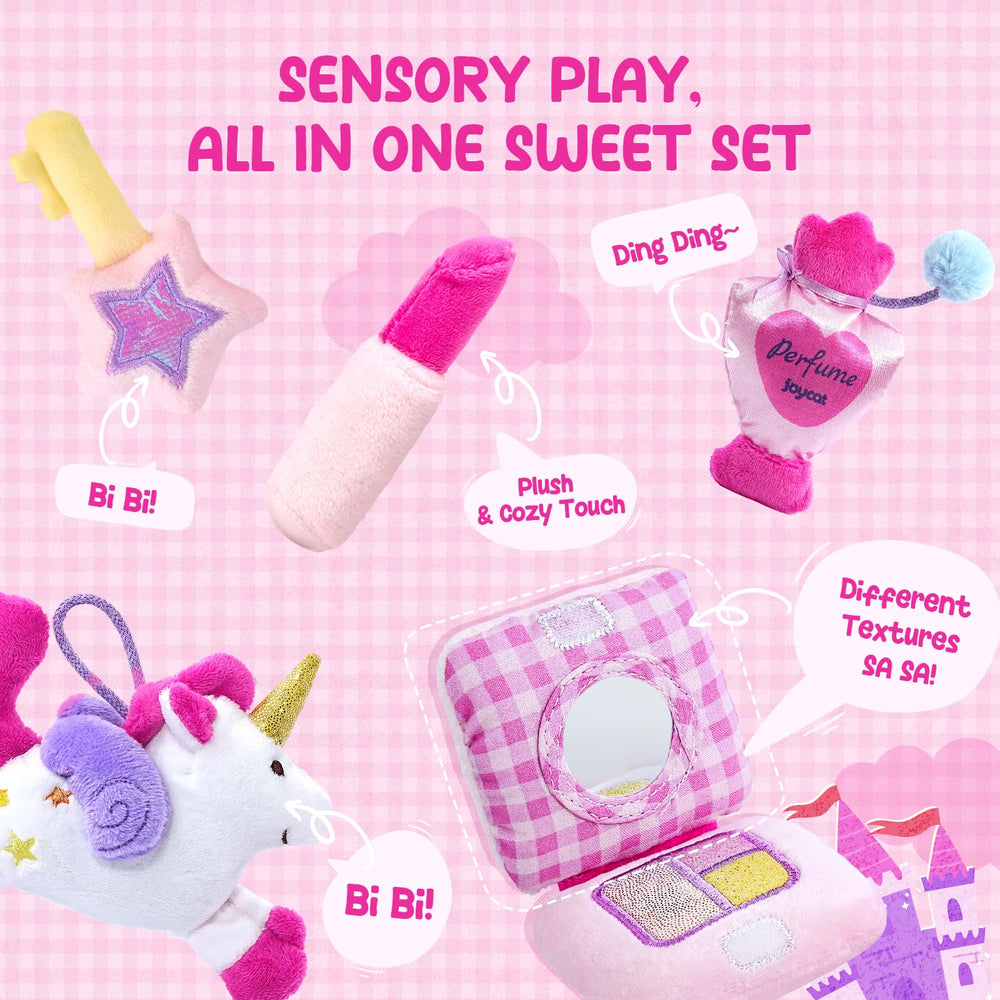 JoyCat soft lipstick plush toy for pretend makeup play