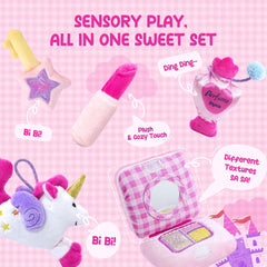 JoyCat soft lipstick plush toy for pretend makeup play