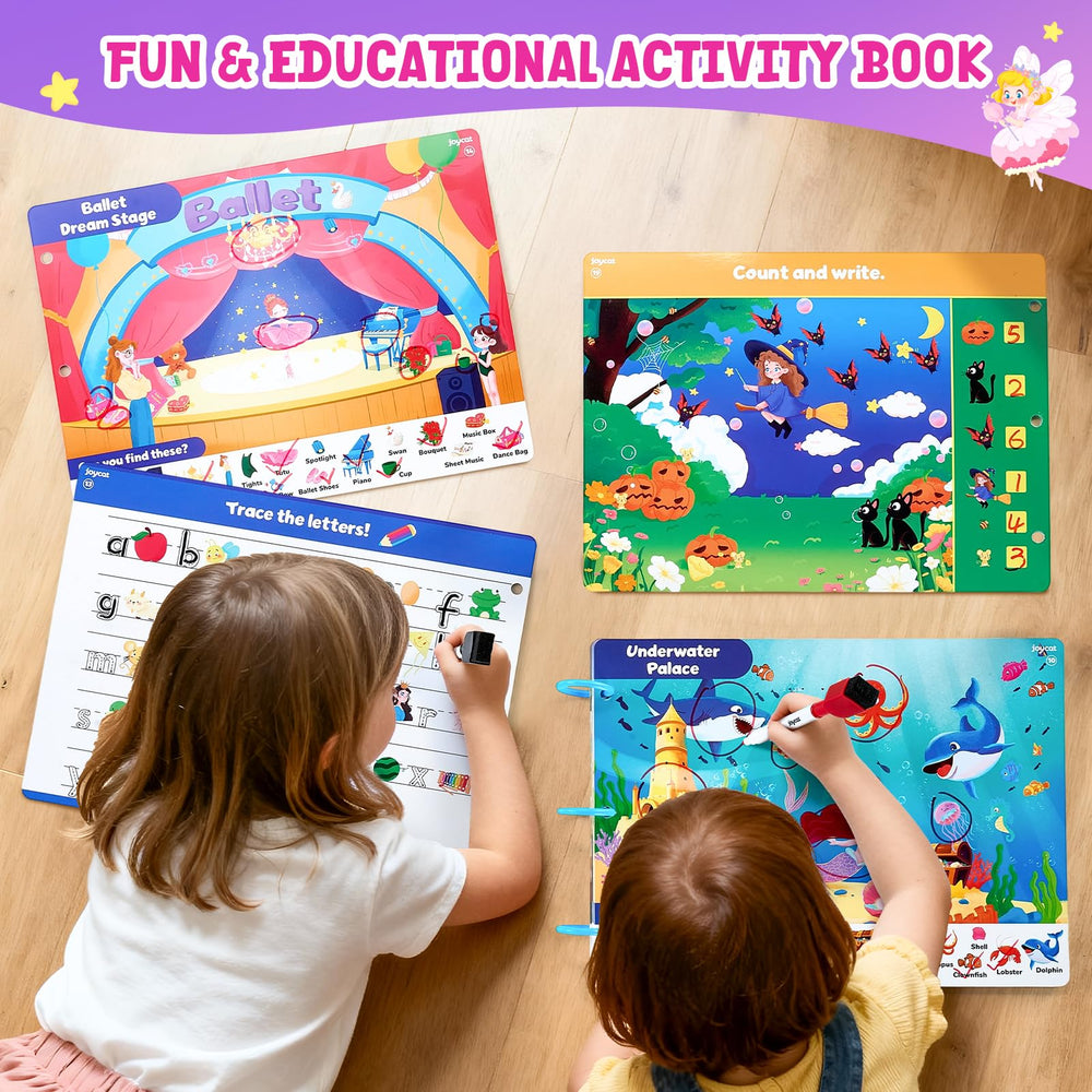 JoyCat Seek & Find classroom use image showing small-group activity
