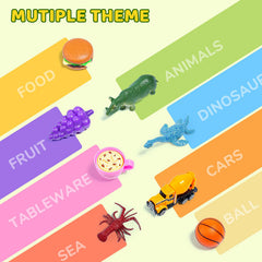JoyCat sorting toys activity mats, eight double-sided mats with visual prompts for categorization.