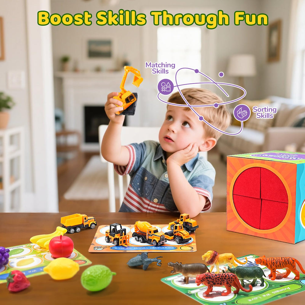 JoyCat sorting toys sensory textures, varied textures to stimulate tactile feedback.