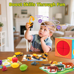 JoyCat sorting toys sensory textures, varied textures to stimulate tactile feedback.