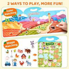 JoyCat waterproof stickers rinse clean and stay sticky for next play session.