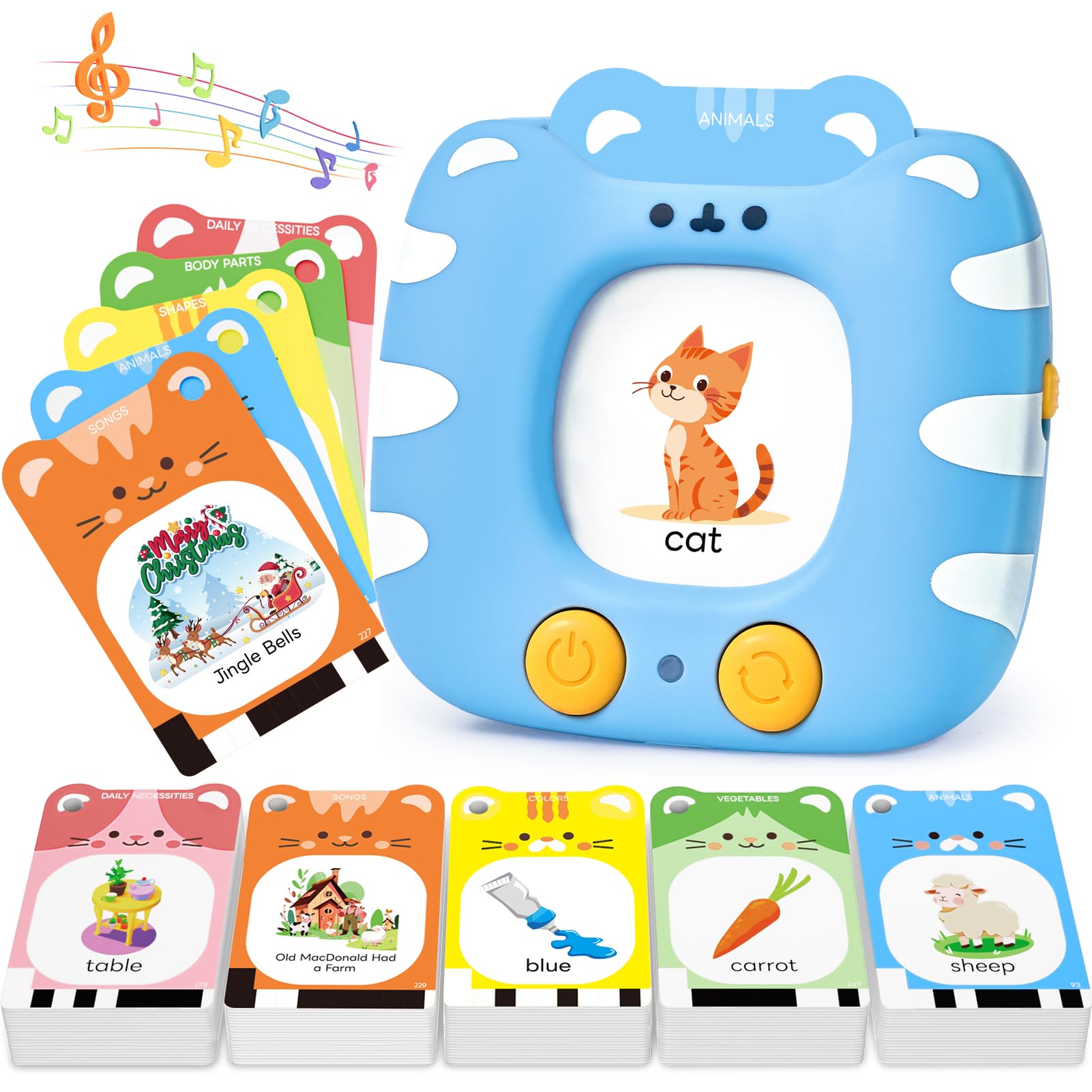 JoyCat alphabet flash cards with reader support early letter recognition