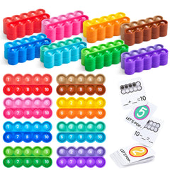 JoyCat ten-frame board tiles for hands-on number patterns exploration.