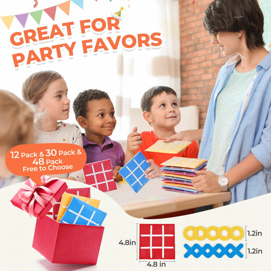 JoyCat Tic Tac Toe yellow mini board ideal for classroom rewards and party favors