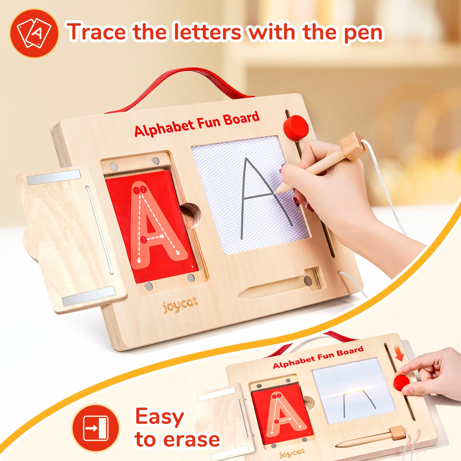 JoyCat tracing board with number cards promotes number tracing and hand-eye coordination