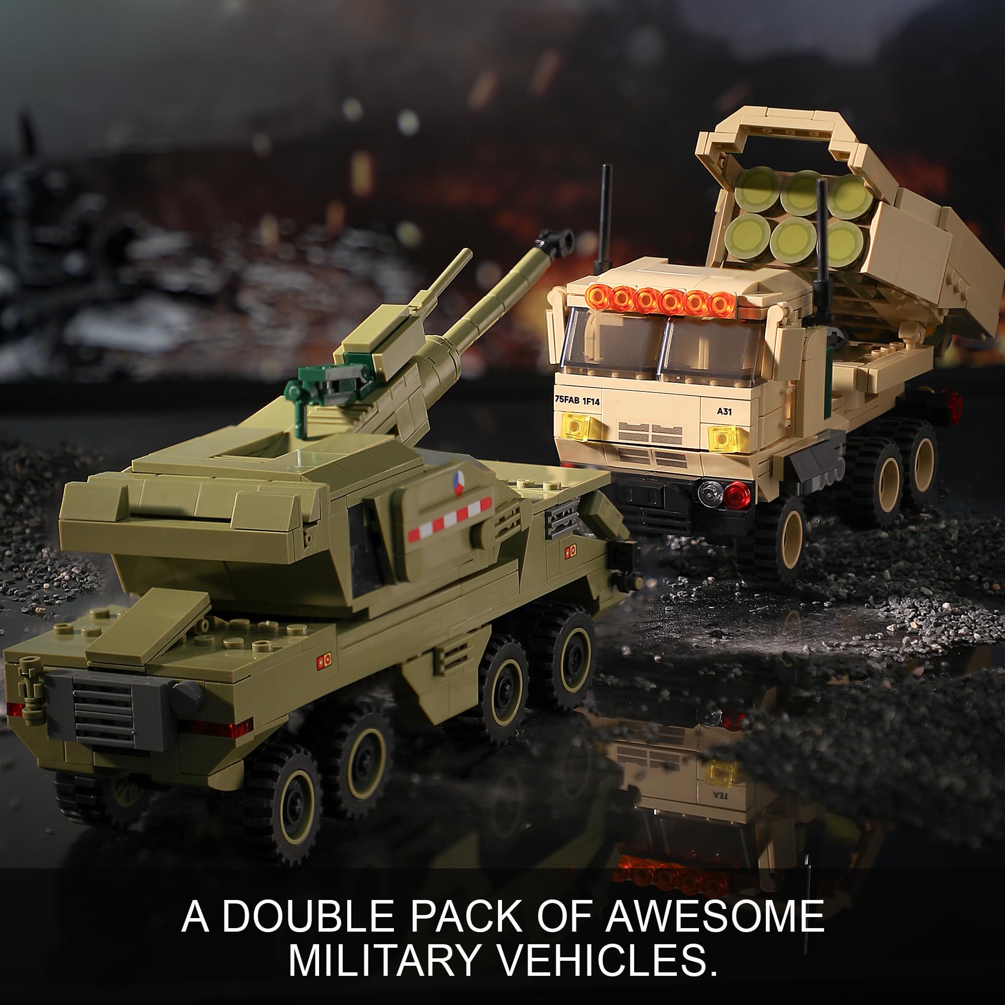 JOYCOLI Dana M2 turret—360-degree movement for realistic battlefield simulations.