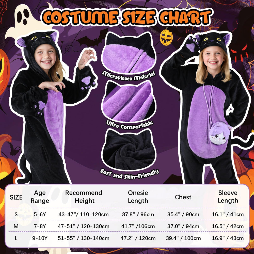 Joycover cat candy bag pairs with costume for convenient treat collection.