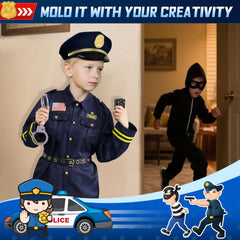 Joycover police walkie-talkie prop boosts interaction during costume play.