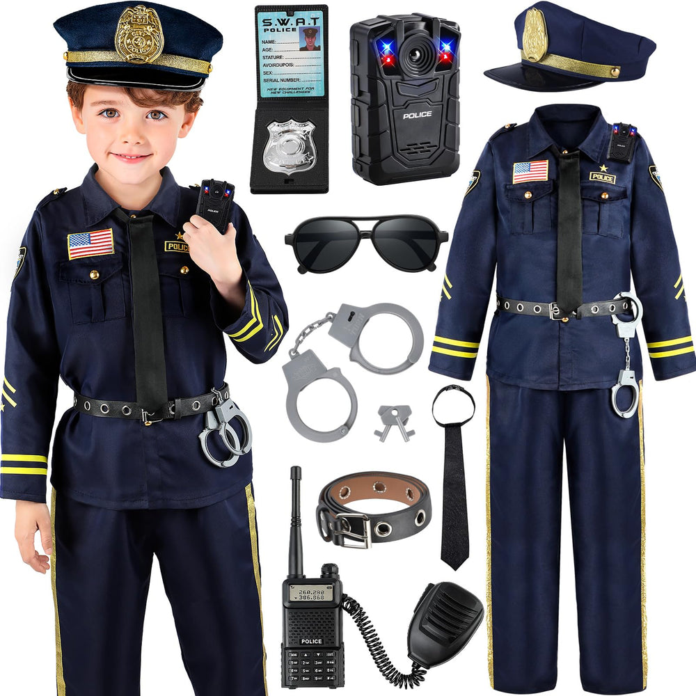 Joycover police costume for kids complete outfit for imaginative role play
