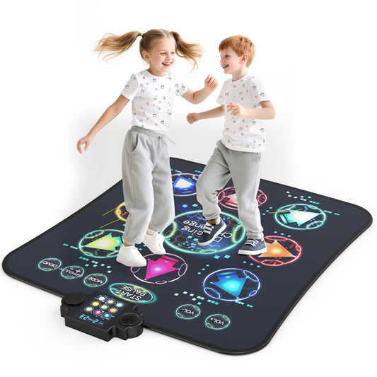 JOYCUDDLE dance mat with LED 9 keys guiding kids' steps and rhythm