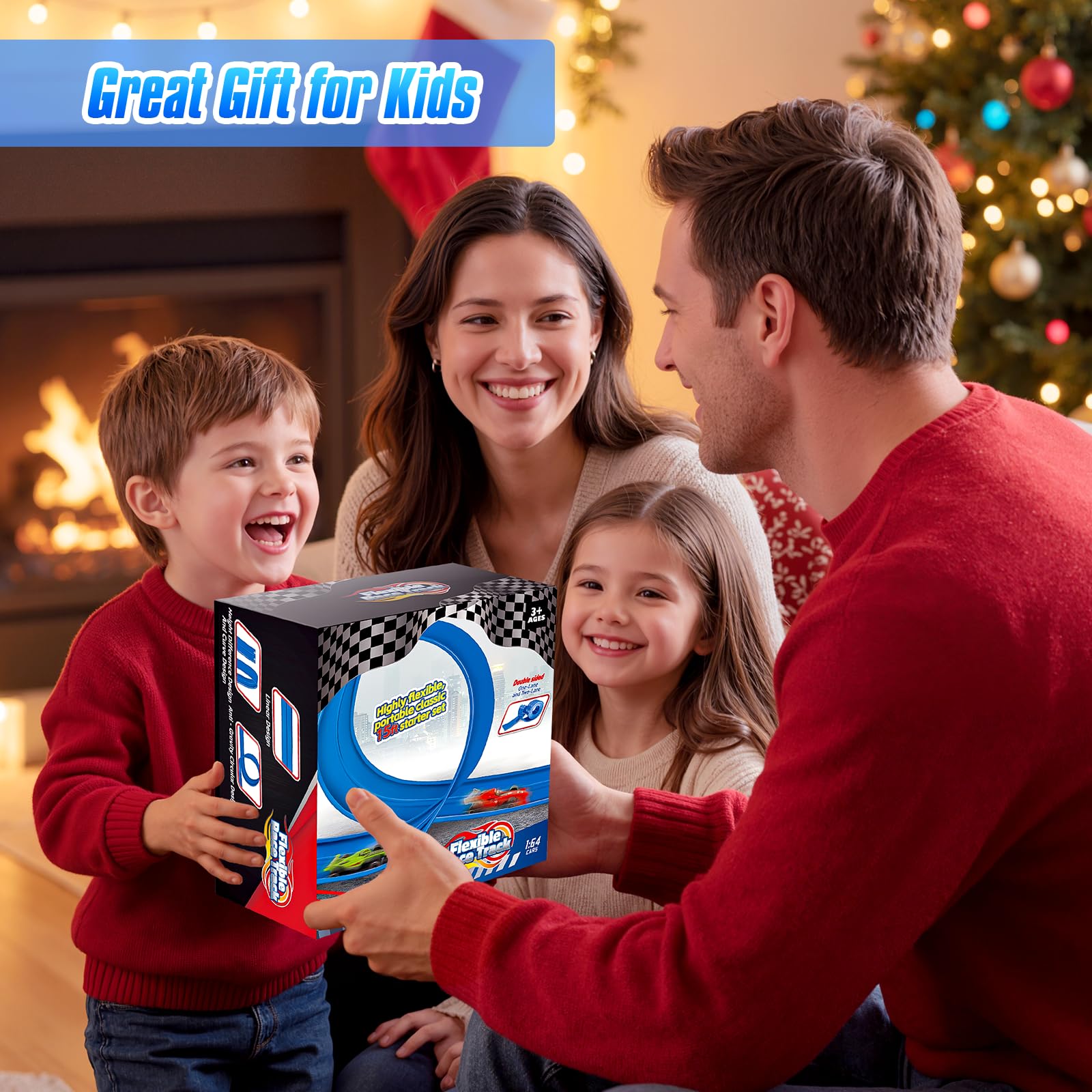 Joyfresh Flex Track creative layouts spark imaginative play with ramps and loops.