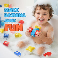 Joyfresh foam magnetic blocks produce crisp clicking sounds for engaging sensory exploration.