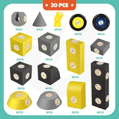 Soft, durable EVA foam blocks are easy to clean after busy play sessions.