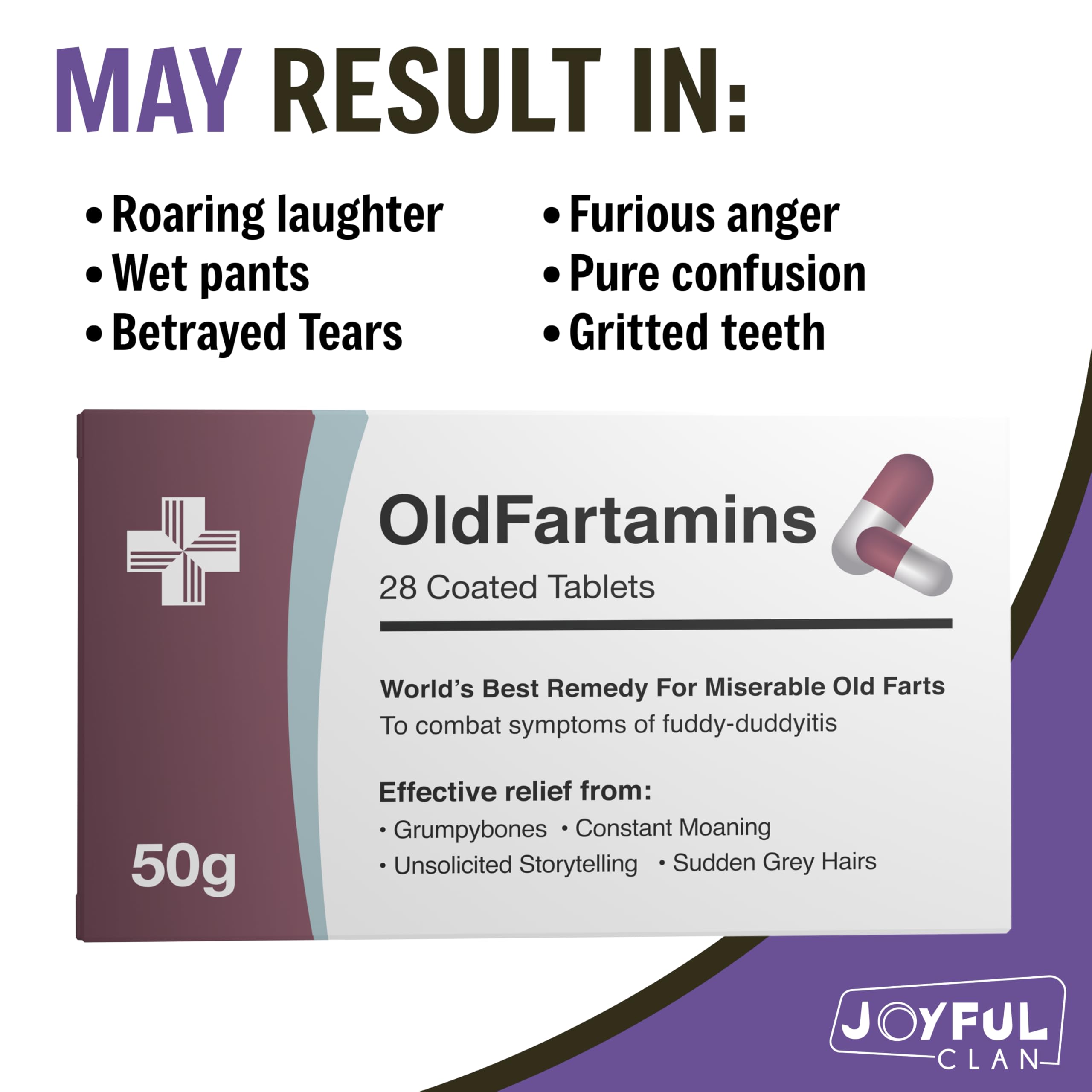 Joyful Clan OldFartamins Secret Santa packaging idea for gifts.