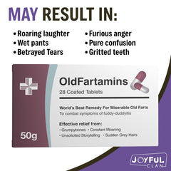 Joyful Clan OldFartamins Secret Santa packaging idea for gifts.