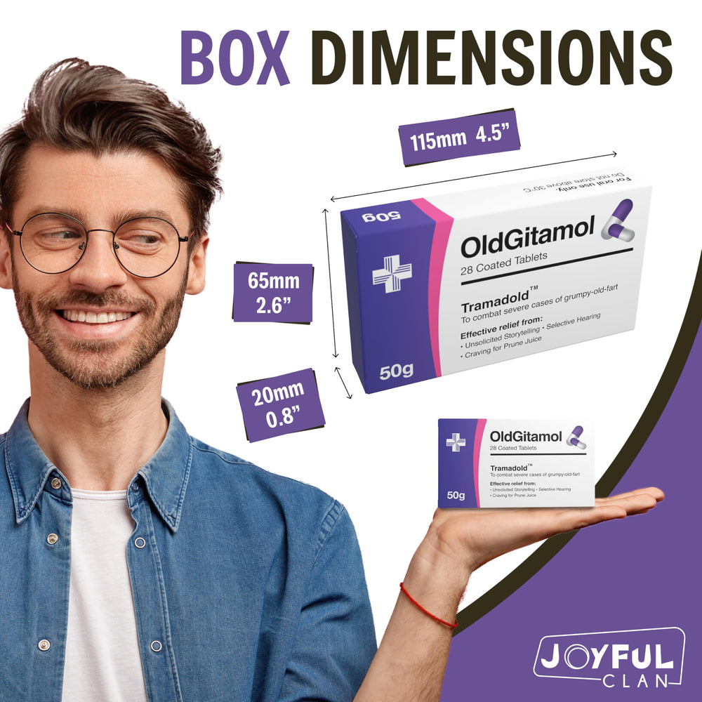 Joyful Clan OldGitamol stocking stuffer for Christmas and jokes.