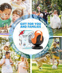 Joyfuture bubble machine uses durable ABS material for safety and longevity.