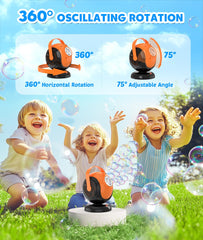 Joyfuture bubble solution container with 300ml capacity in use.