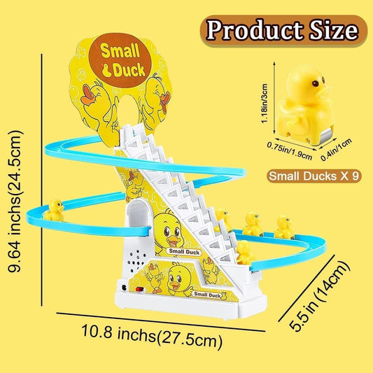 JOYGETIN electric duck stairs track set with colorful tracks for creative assembly.
