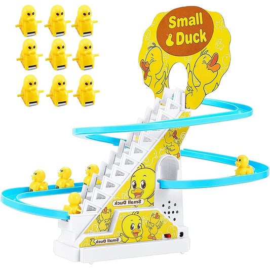 JOYGETIN small ducks climbing toy with LED lights for captivating, interactive play.