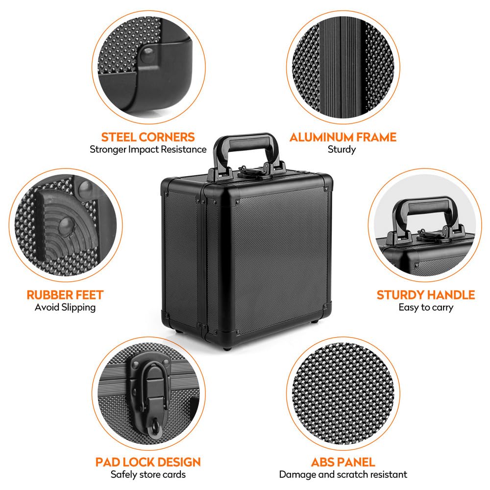JoyHood hard plastic shell protects cards from dust and moisture between play sessions.