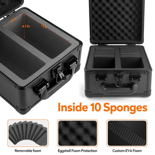 JoyHood graded card storage box shows a wooden board with ABS finish for stylish organization.