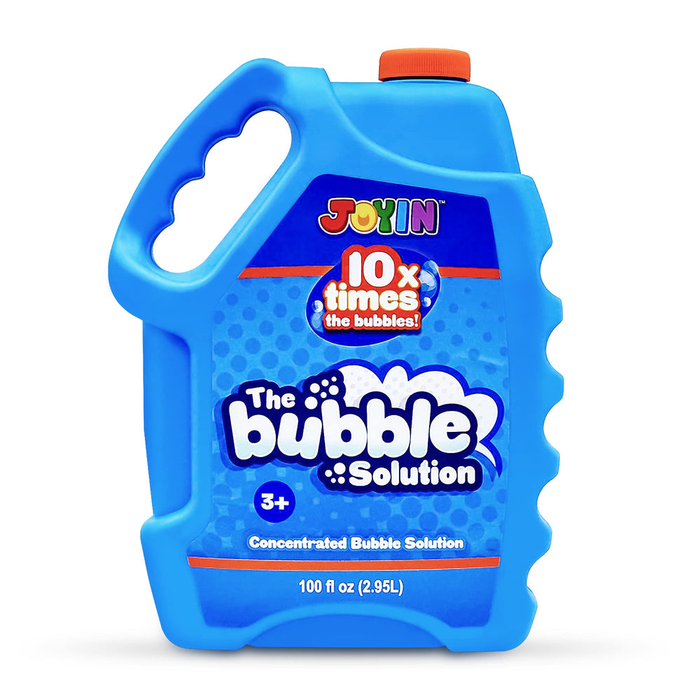 JOYIN 100 Oz blue bubble solution bottle for large party fun