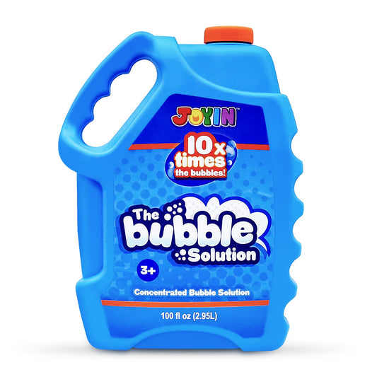 JOYIN 100 Oz blue bubble solution bottle for large party fun