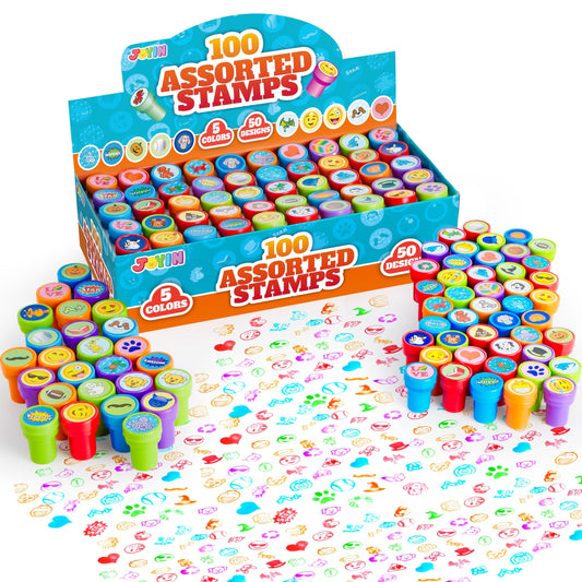 JOYIN dinosaur stamps set for kids crafts and classroom rewards.