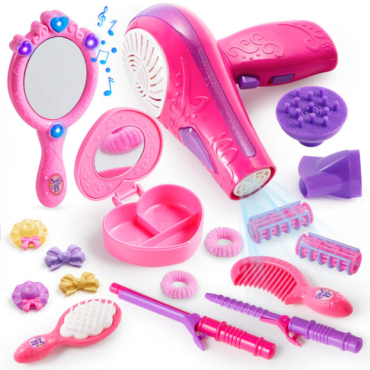 JOYIN 17Pcs hairdryer in action for imaginative styling