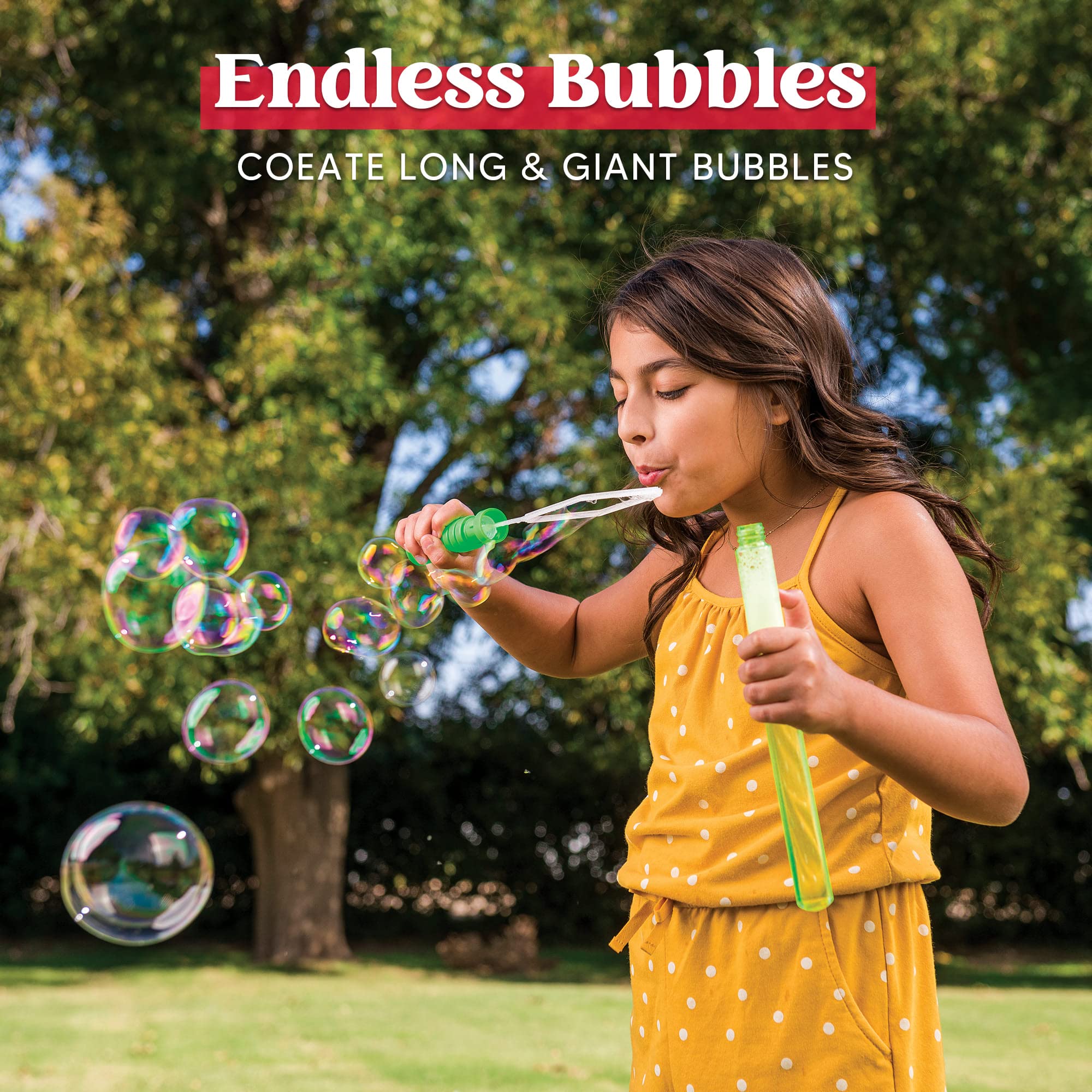 JOYIN 14.6-inch blue wand for big bubbles, great for summer backyard fun.