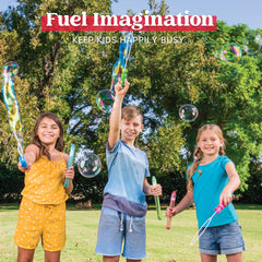 JOYIN 14.6-inch red wand for easy bubble creation, ideal for birthday parties.