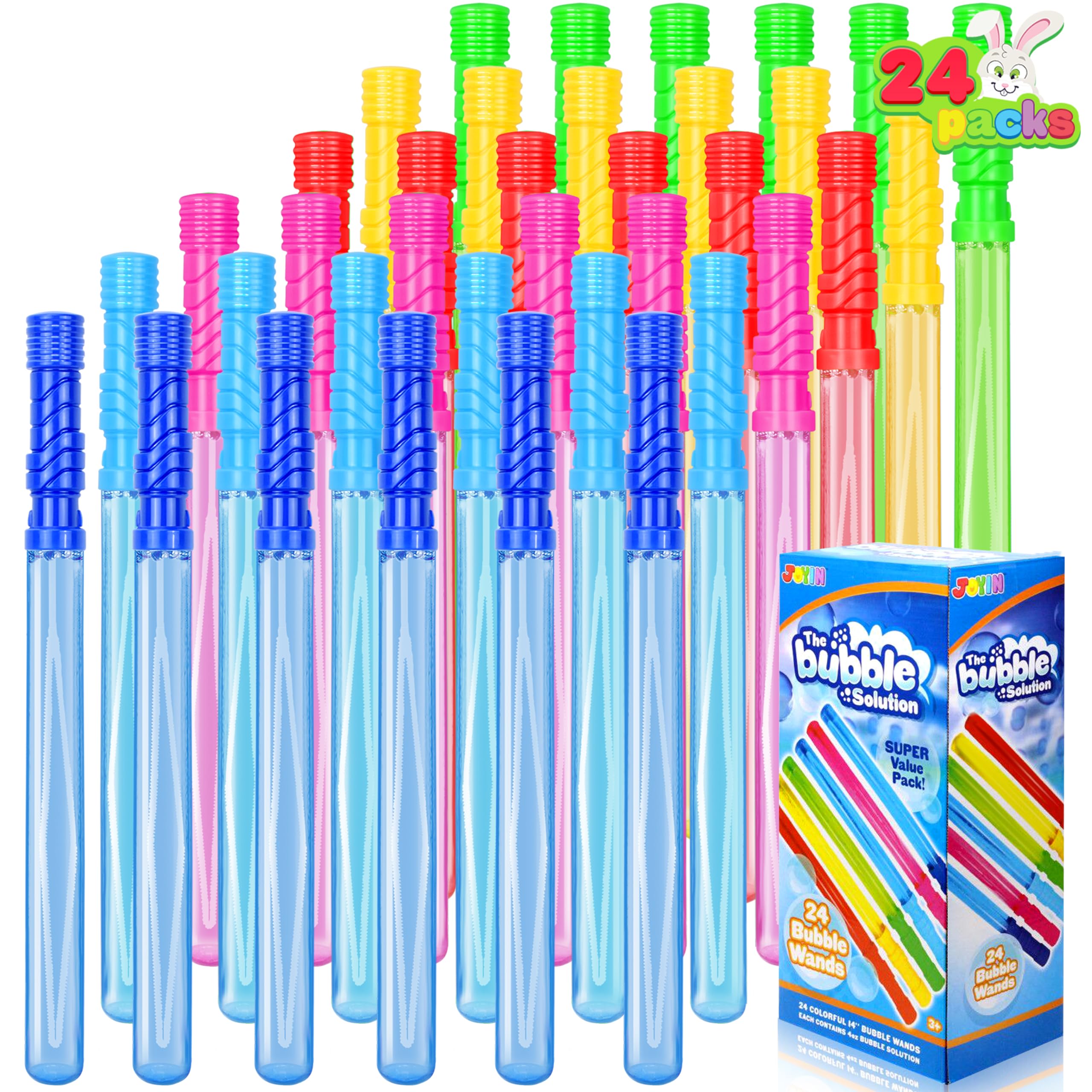 JOYIN 14.6-inch yellow wand for large outdoor bubbles, ideal for party play.