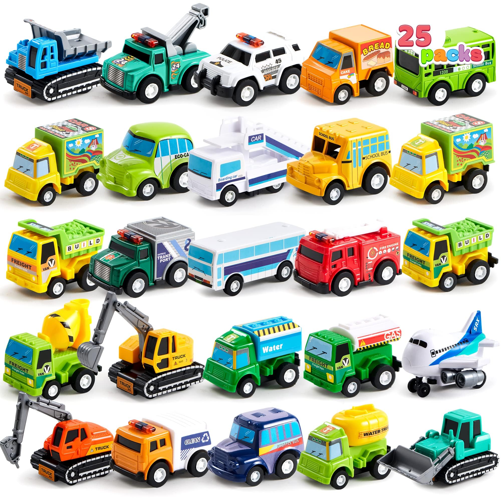 JOYIN pull-back fire engine for toddlers boosts imaginative play and motor coordination