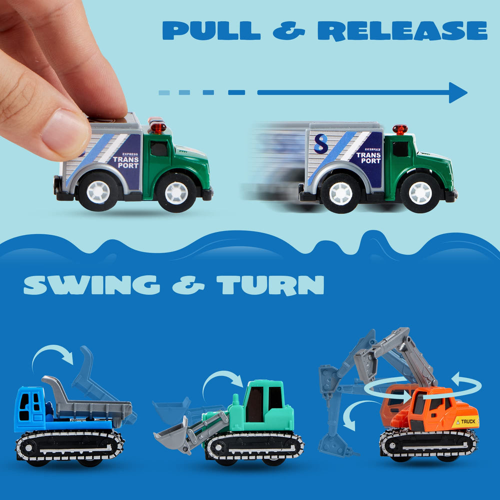 JOYIN pull-back school bus encourages role-play and early language development