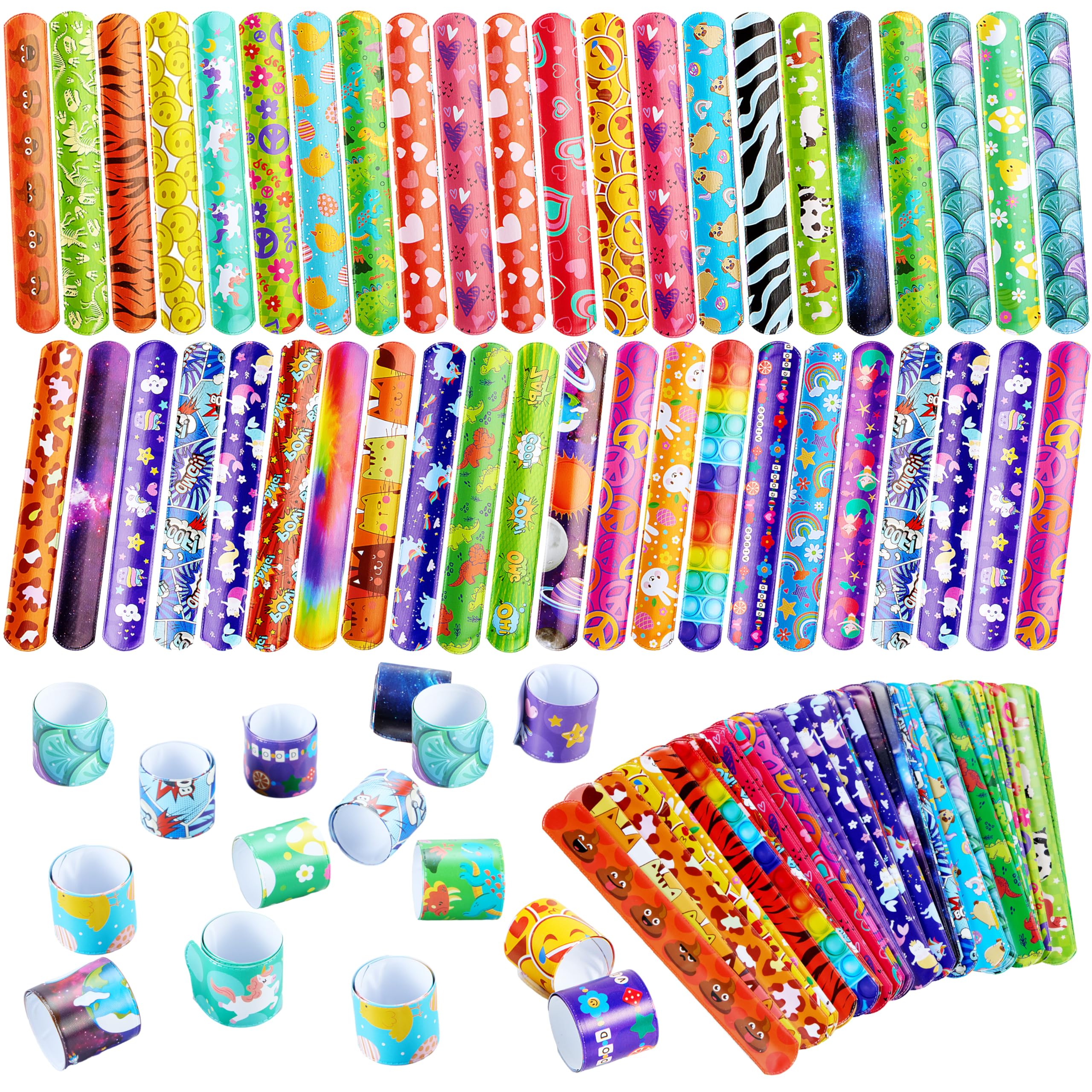joyin 288-piece slap bracelets with animals, ideal for classroom rewards and party favors