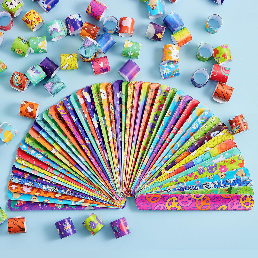 joyin 288-piece slap bracelets with birthday designs, perfect for classroom prizes and celebrations