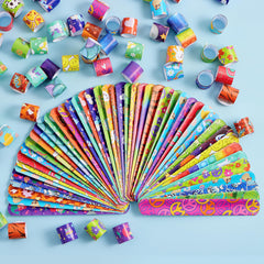 joyin 288-piece slap bracelets with birthday designs, perfect for classroom prizes and celebrations
