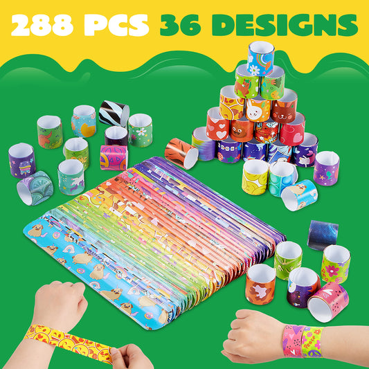 joyin 288-piece slap bracelets with unicorns, great for celebrations and gift bags
