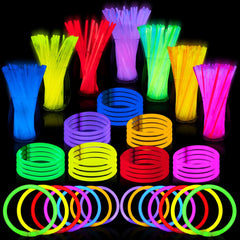JOYIN 400-pcs 8in glowsticks pack in vibrant colors for party lighting
