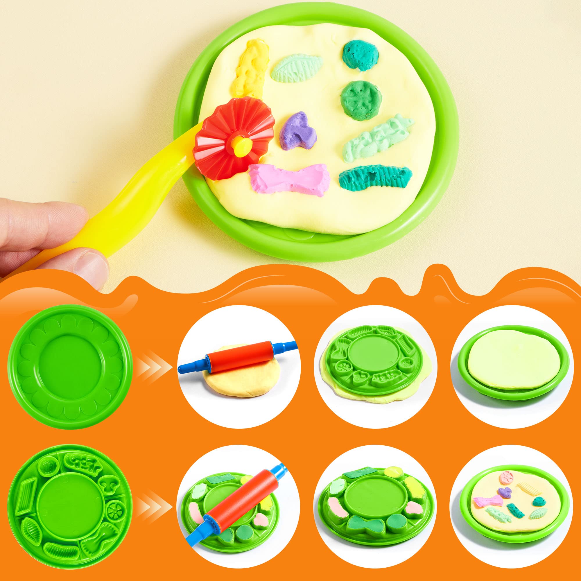 JOYIN 44-piece clay tools set flower cutouts for decorative details and patterns.