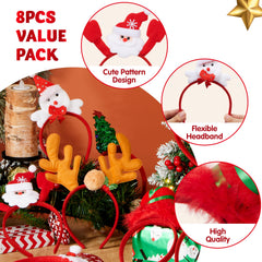 JOYIN Santa hat headband lightweight and comfortable for all-day wear.