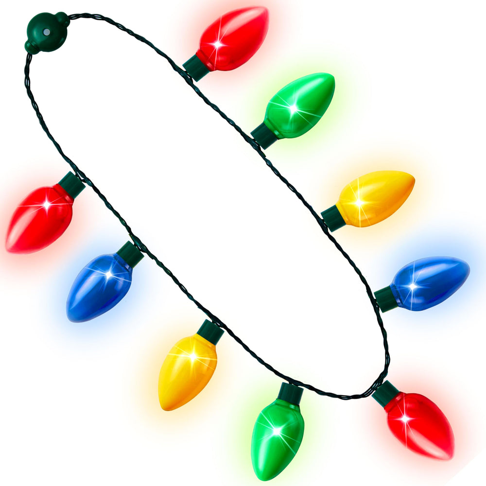 JOYIN 9-pack Christmas necklace LED for wearable festive lighting at events.