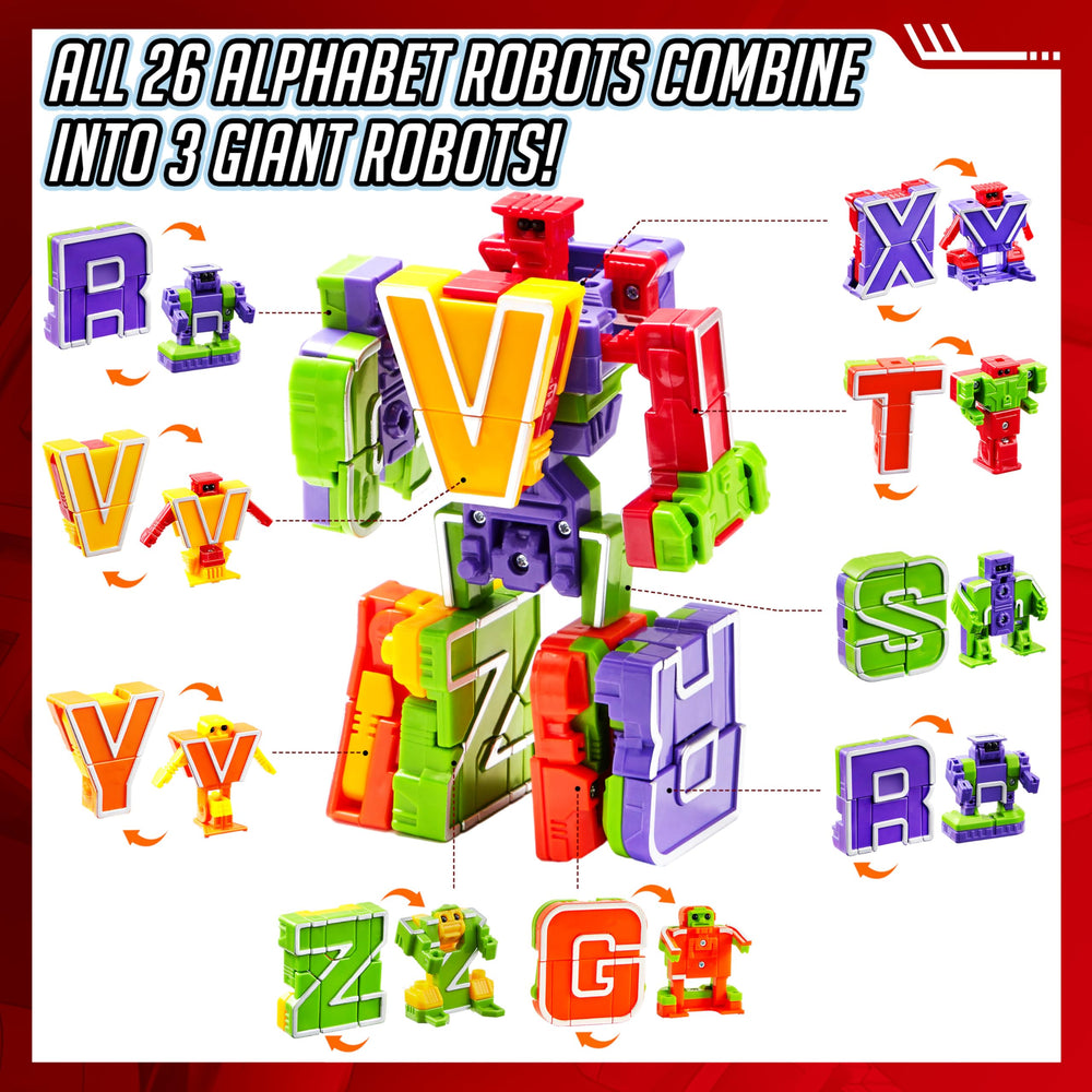 JOYIN Alphabots digit-detachable-letters support quick alphabet swaps and hands-on learning