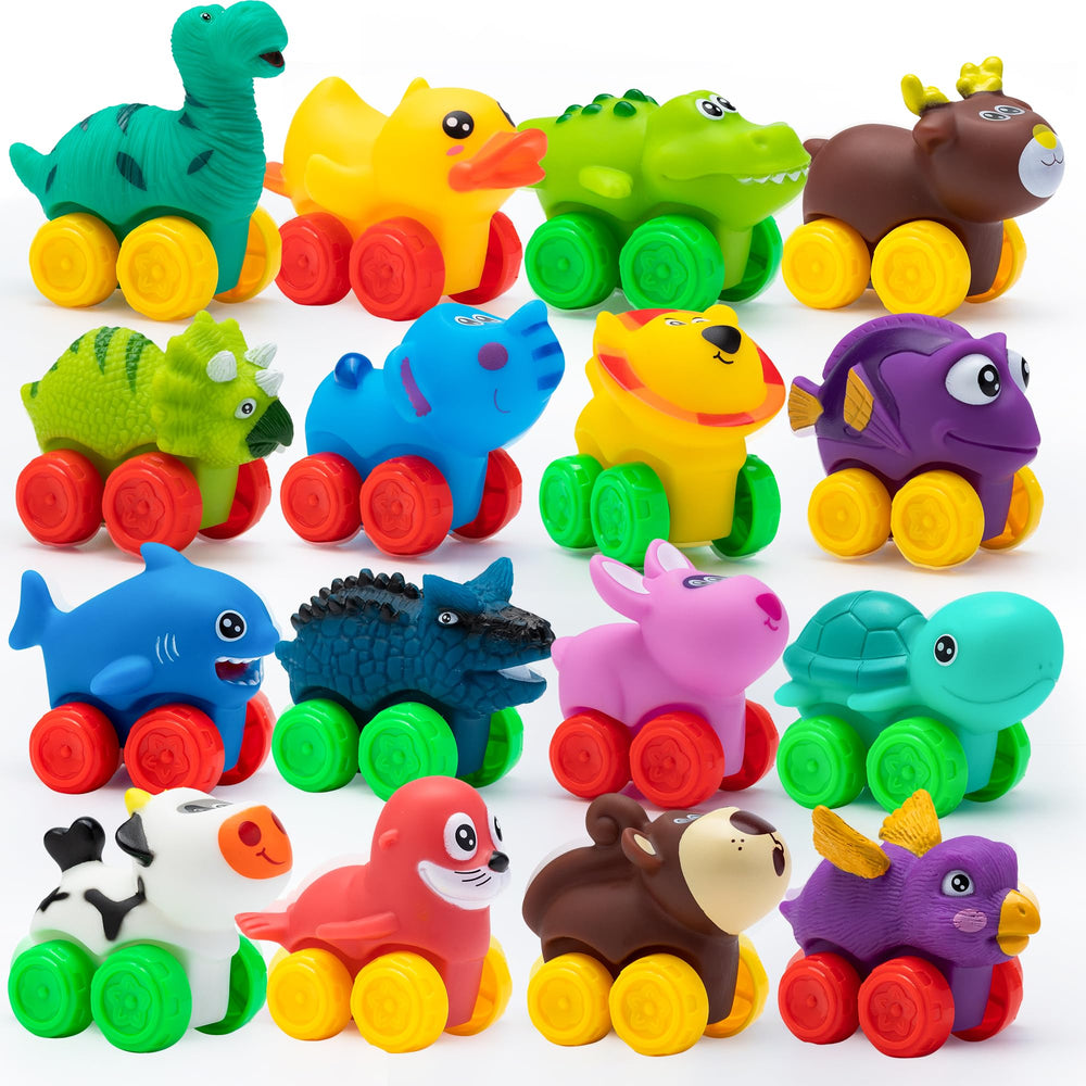 JOYIN Animal Cars comprehensive set of animal toy cars for bath time and play