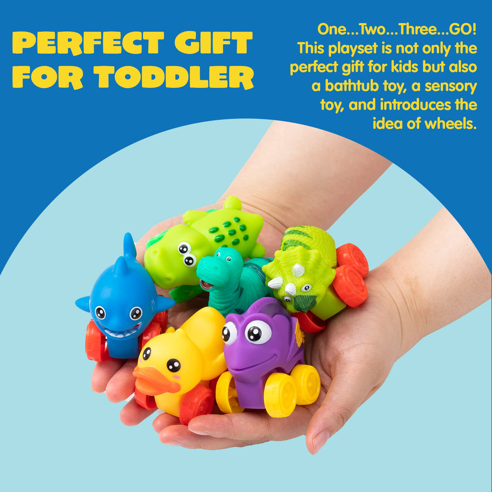 JOYIN Animal Cars stainless-wheel axles ensure durable rolling action