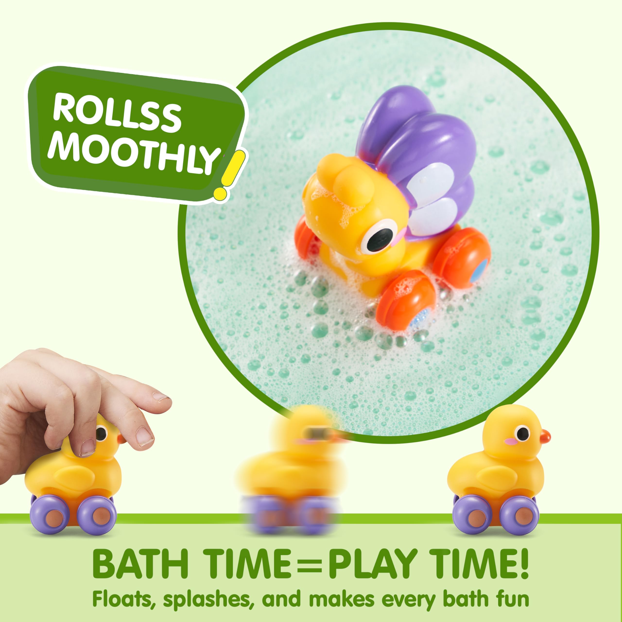 JOYIN pufferfish rubber car promotes water play and grip development.